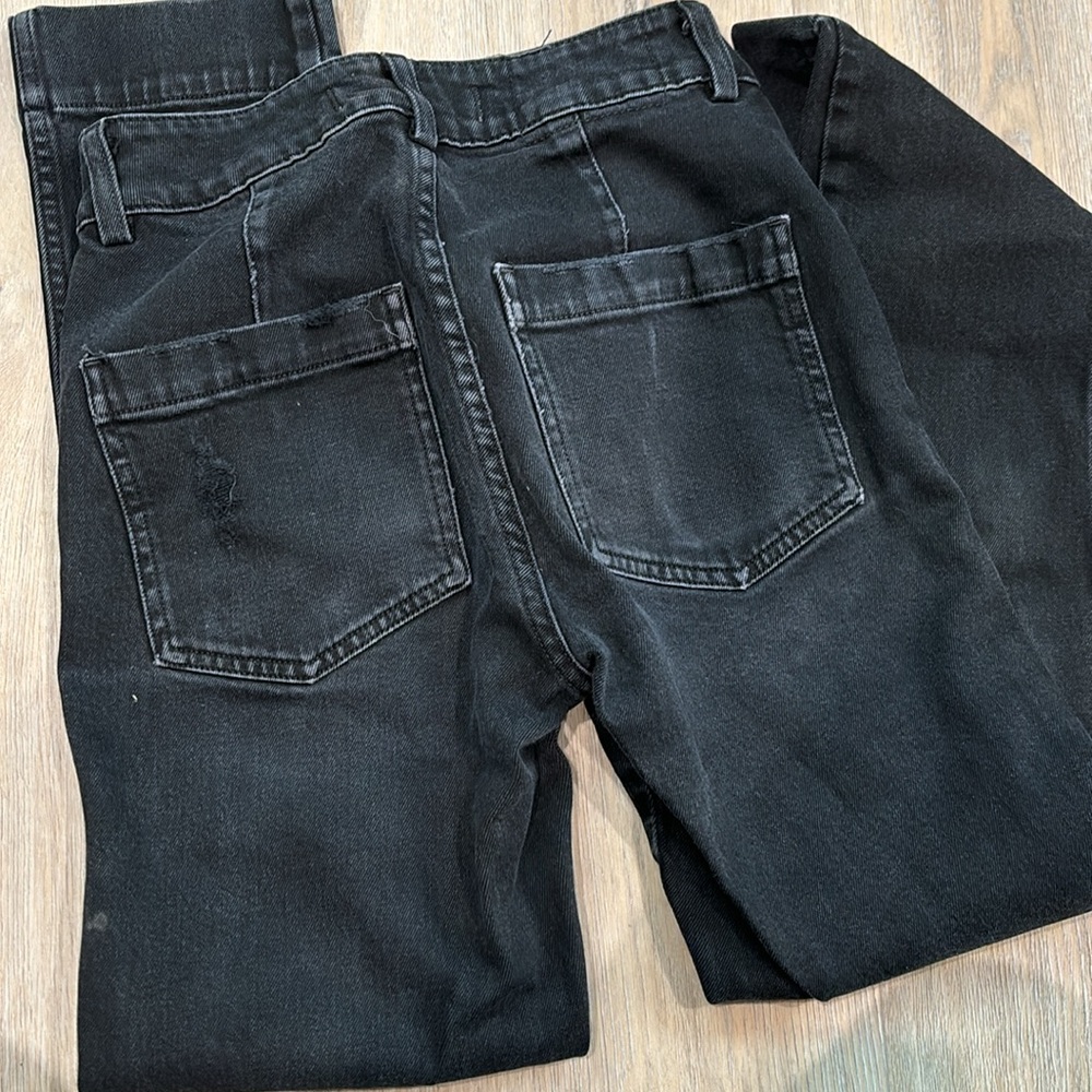 AMO BLACK FADED DENIM JEANS - Picture 3 of 3